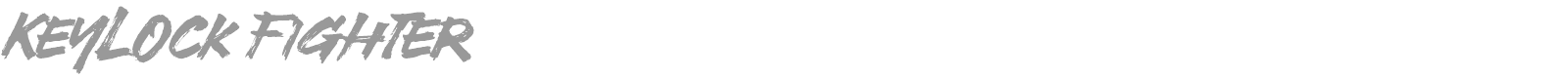 Keylock Fighter font preview